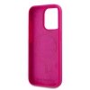 Karl Lagerfeld KLHMP15LSCHPPLF iPhone 15 Pro 6.1 różowy/fuschia hardcase Silicone Choupette Head MagSafe